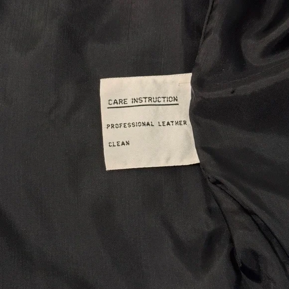 Vintage 80s The Jack Set Women’s Tweed Wool Coat Leather Trim Padded Shoulder - Picture 8 of 8